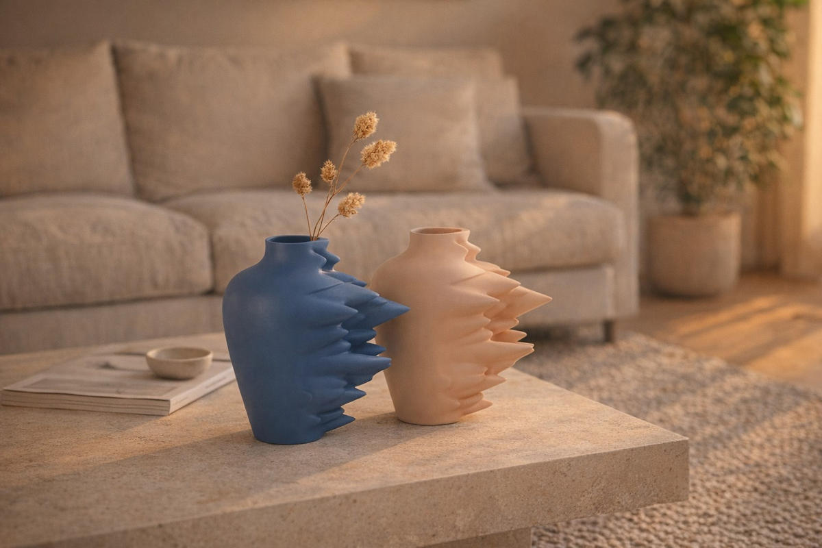 VASE  - Pastellblau, Basics, Keramik (14cm) - Rosenthal