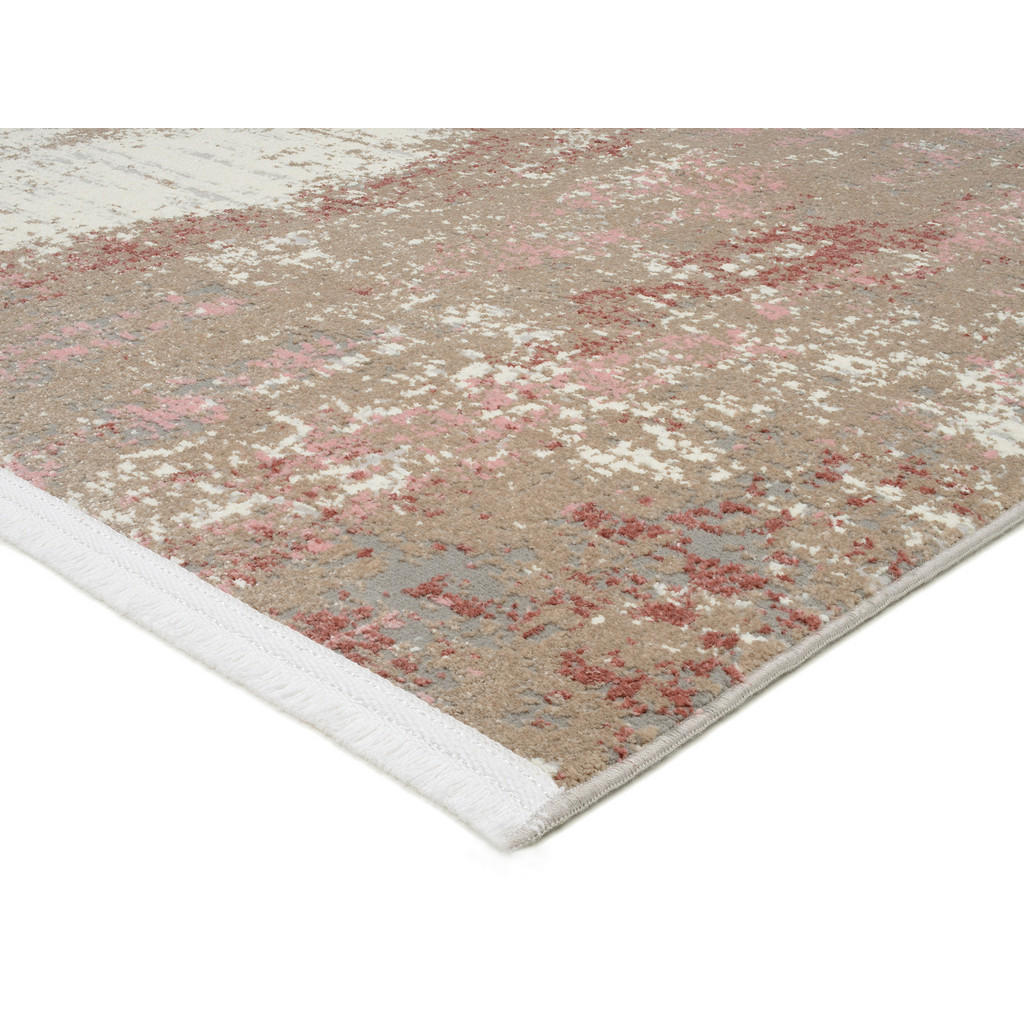 Thumbnail - Novel Webteppich Limoges, Creme, Rosa, Textil, rechteckig, 160x230 cm, Teppiche & Böden, Teppiche, Moderne Teppiche