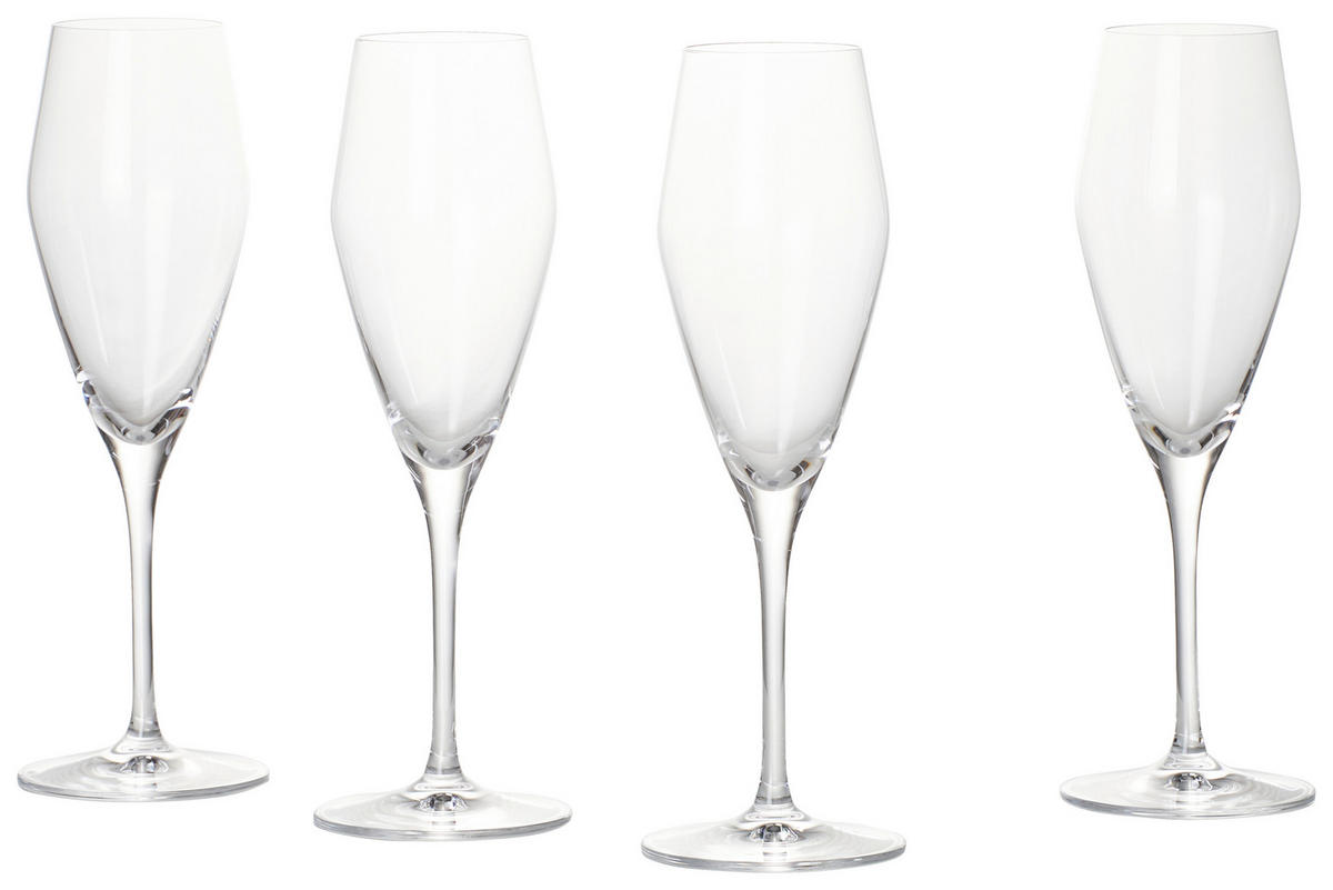 GLÄSERSET Vinova  4-teilig  - Transparent, Design, Glas (16,8/16,8/24,9cm) - Nachtmann