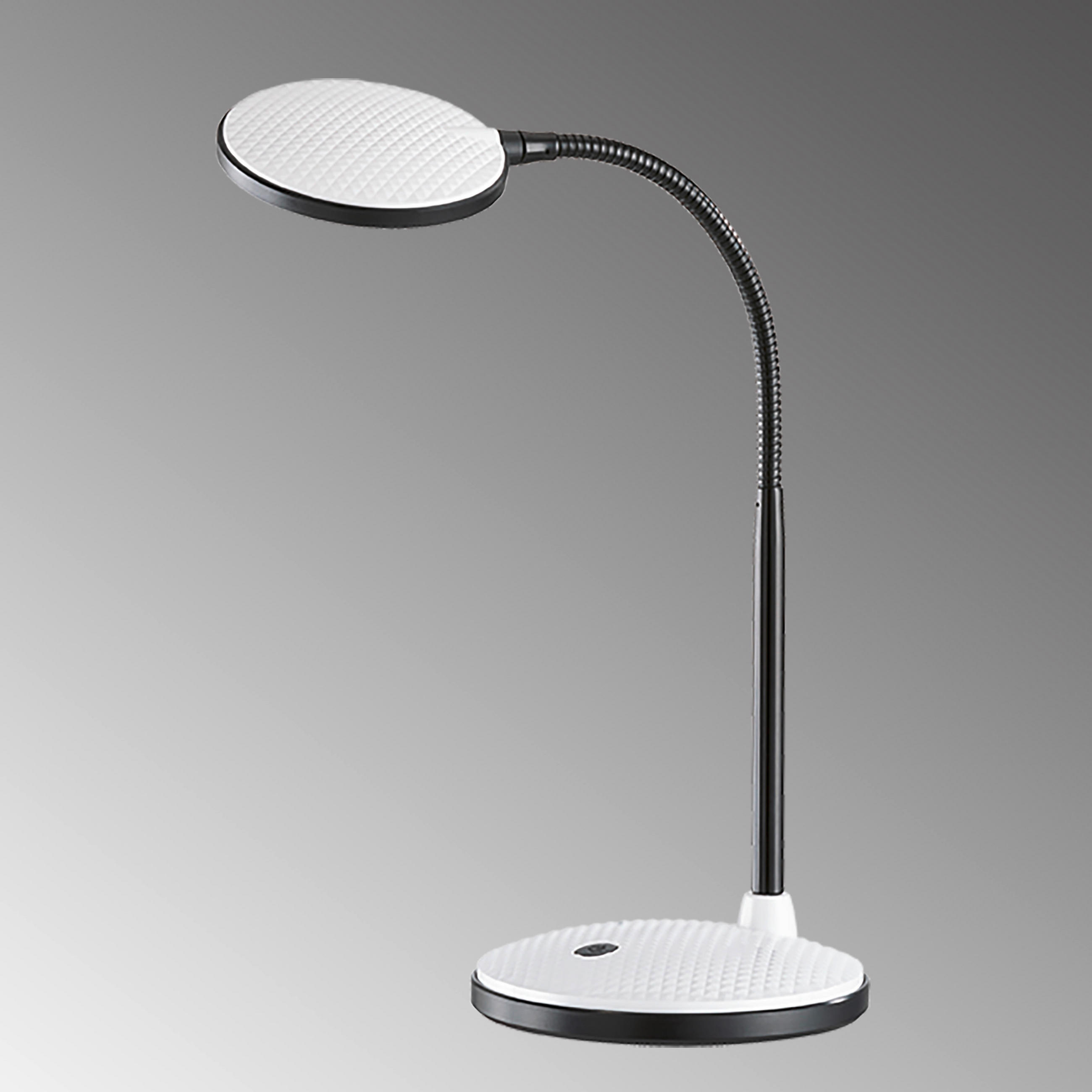 LED-SCHREIBTISCHLEUCHTE   - Schwarz/Weiß, Design, Kunststoff/Metall (14,3/36,5/22cm)