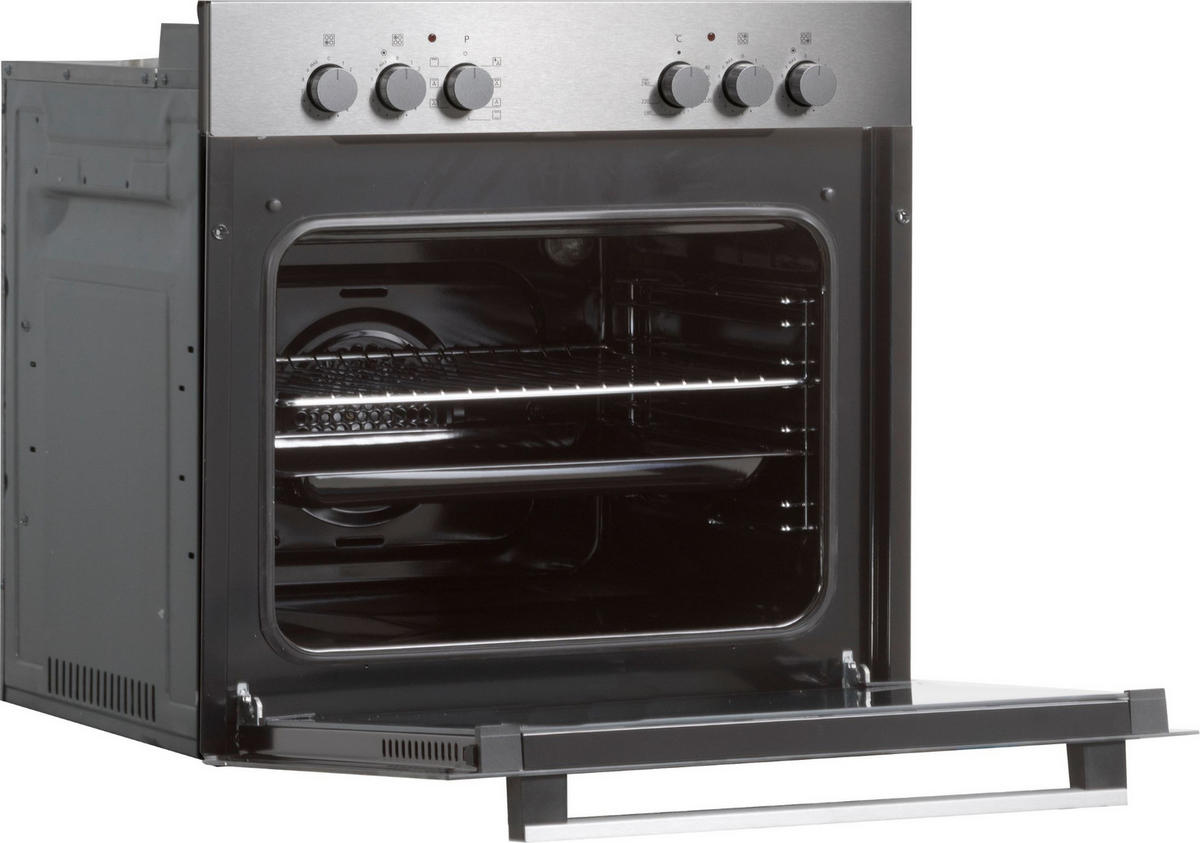 HERDSET HS2200-33  - Edelstahlfarben/Schwarz, Trend, Glas/Metall (59,5/59,5/56,5cm) - Respekta