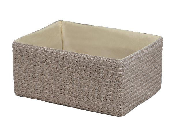 REGALKORB 19/15/12 cm   - Beige, Basics, Karton/Kunststoff (19/15/12cm) - Landscape