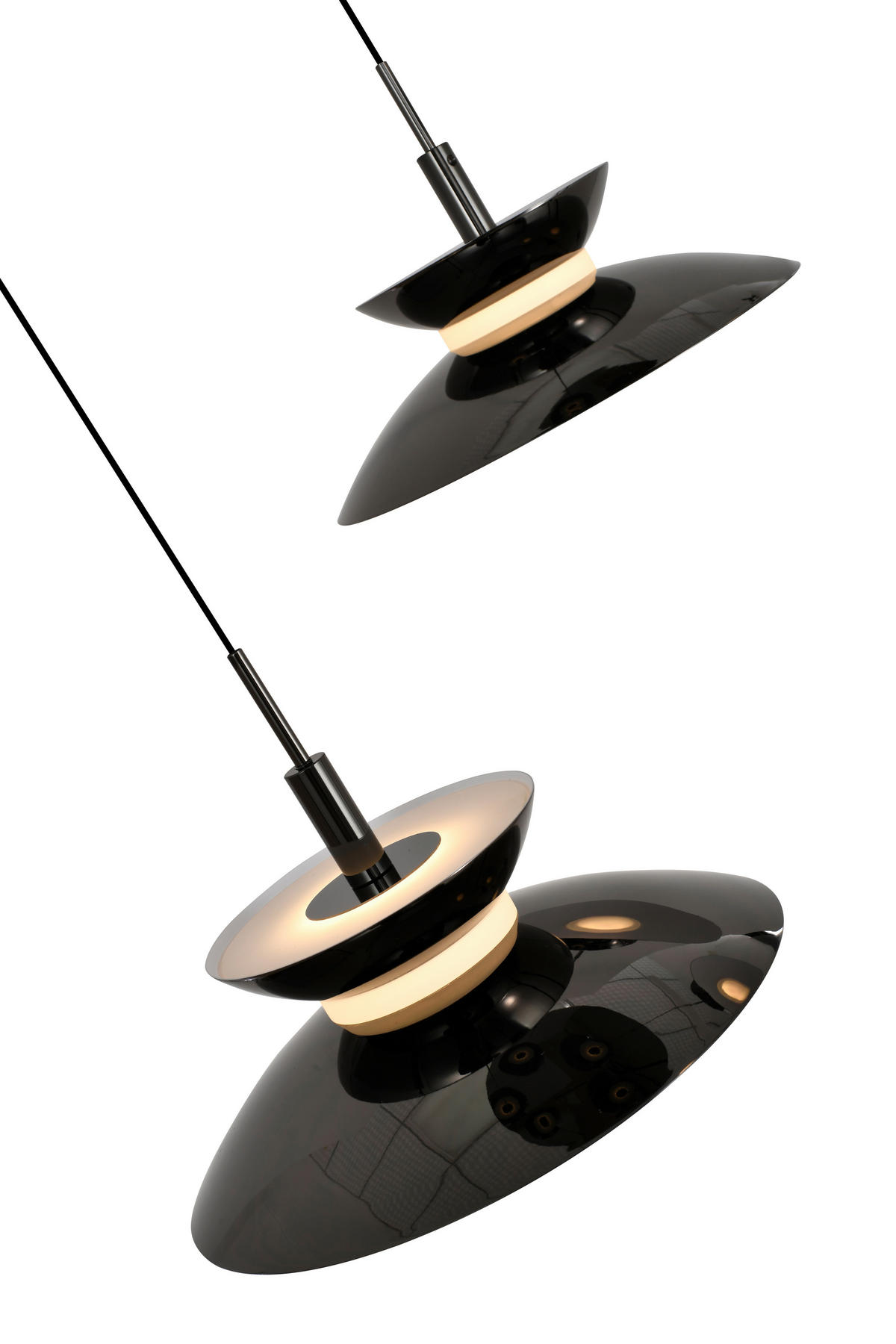 LED-HÄNGELEUCHTE Gubbio 67/150/49 cm  - Schwarzchrom, Design, Metall (67/150/49cm)