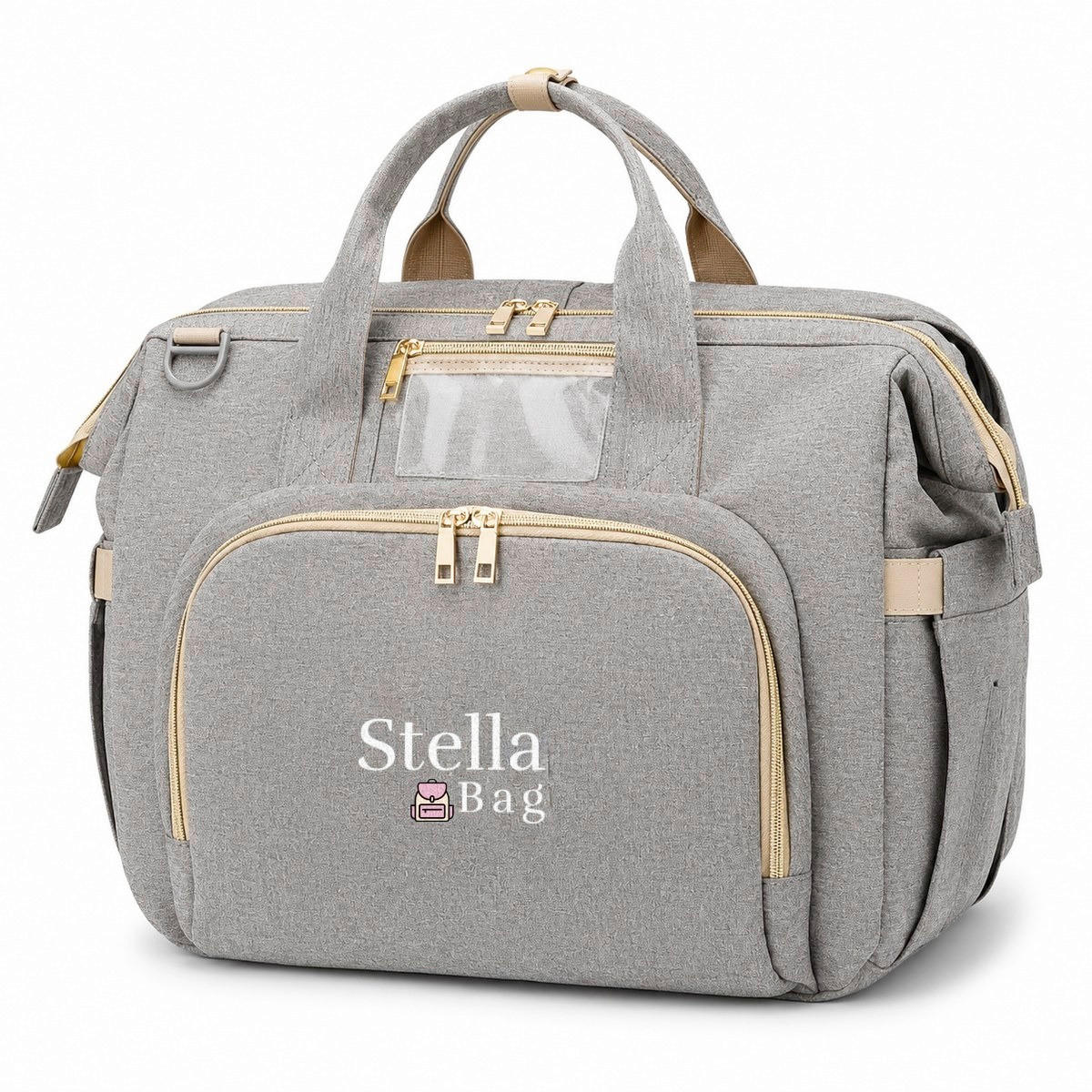 WICKELTASCHE Stella Bag  - Grau, Basics, Textil (40/30/20cm)