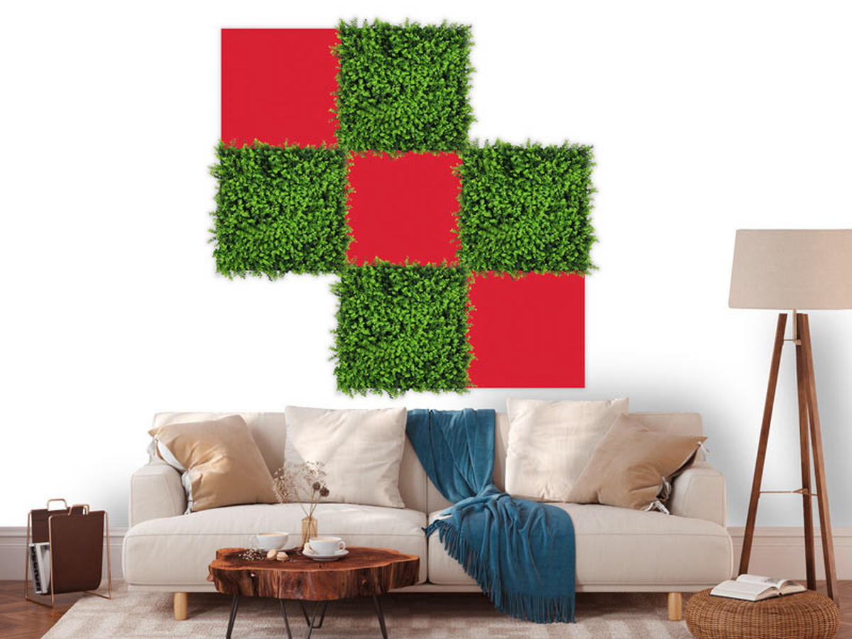 AKUSTIKPANEEL Modular Wall System rPet 52/52/0.6 cm  - Rot, KONVENTIONELL, Kunststoff (52/52/0.6cm) - Jangal