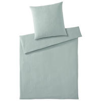 BETTWÄSCHESET Musselin 160/210 cm  100 cm/65 cm  - Mintgrün, Trend, Textil (160/210cm) - Elegante