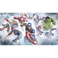 FOTOTAPETE AVENGERS STRIKE  - Naturfarben, Design, Textil (450/250cm) - Marvel