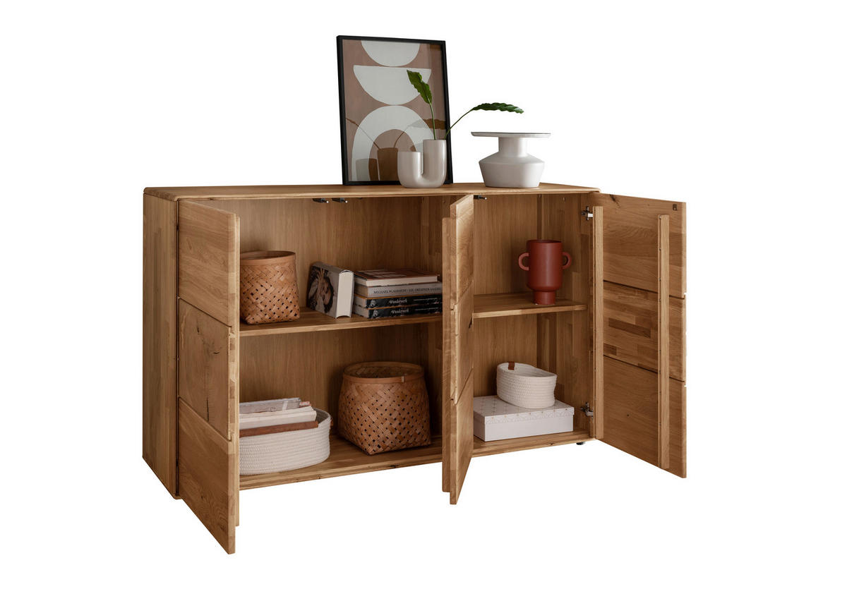 SIDEBOARD  150/89/40 cm  - Wildeiche, Basics, Holz (150/89/40cm) - Livetastic