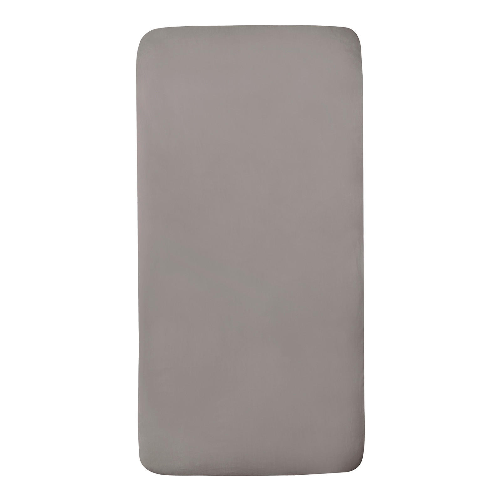 Witlof for Kids Kinderspannbetttuch Warm Grey Dunkelgrau 60x120 cm
