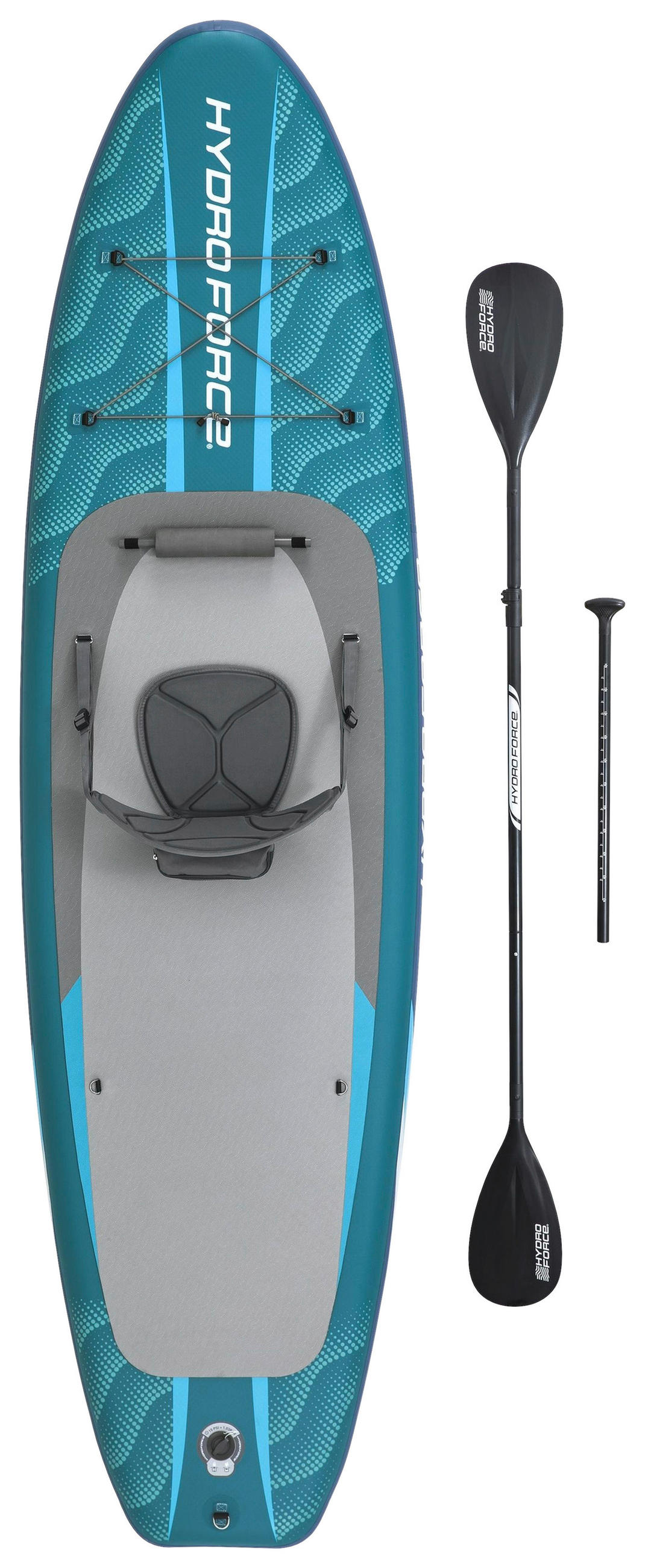 STAND-UP PADDLE BOARD 6532D AQUA DRIFTER  - Hellblau, KONVENTIONELL, Kunststoff/Metall (335/91,5/15cm) - Bestway