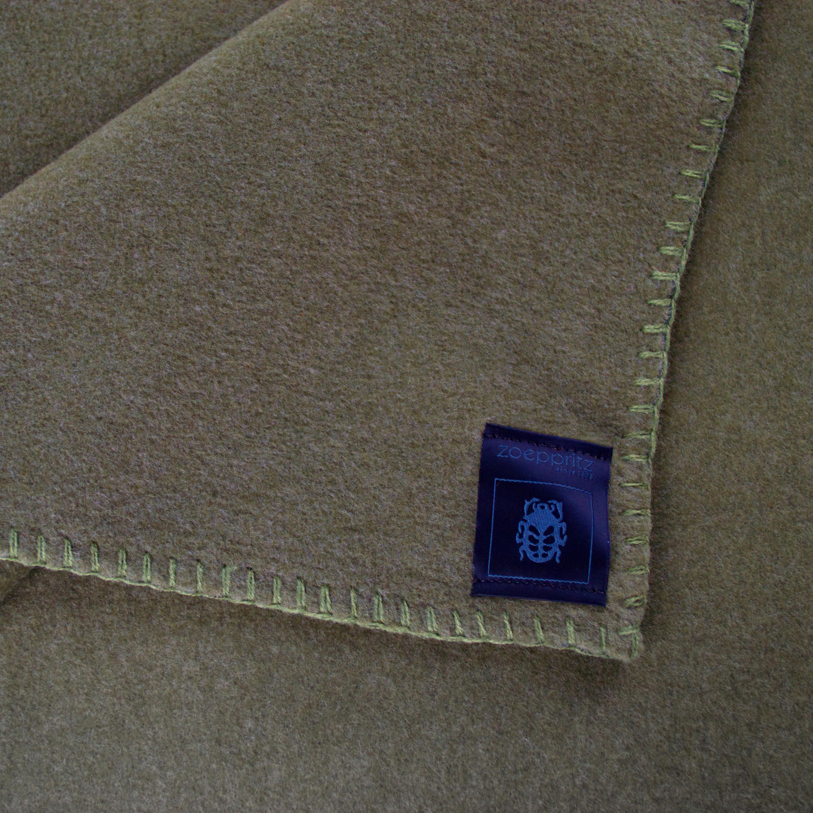 FLEECEDECKE zoeppritz since 1828 160/200 cm  - Olivgrün/Grün, Basics, Textil (160/200cm) - Zoeppritz