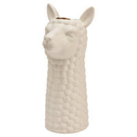 VASE  - Grauweiß, Basics, Keramik (13,0/27,0/11,0cm)