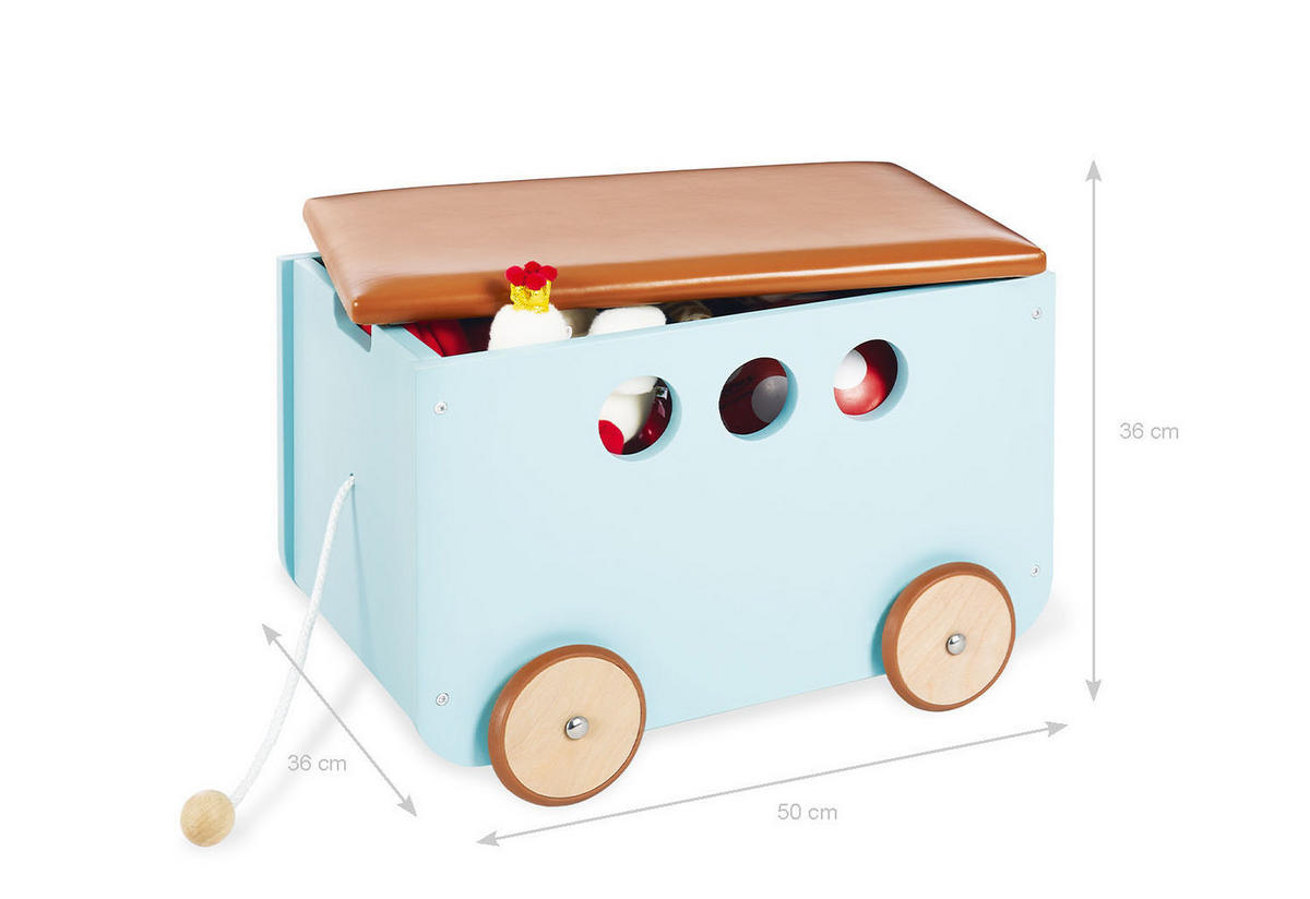 SPIELZEUGBOX JIM  - Basics (50/36/36cm) - Pinolino