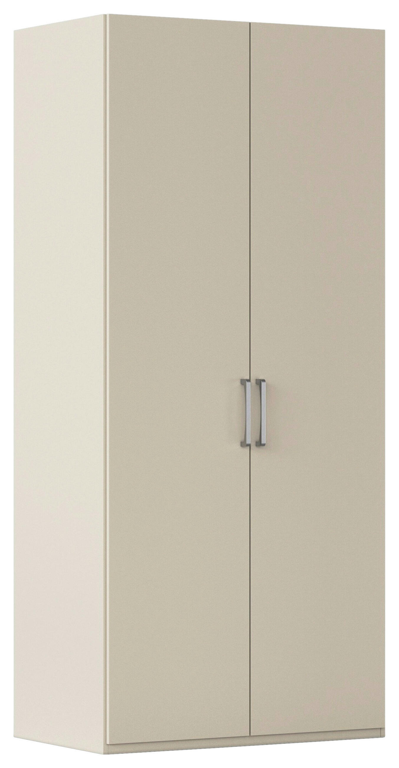 DREHTÜRENSCHRANK 101/223/61 cm,  in Champagner, 2-türig  - Edelstahlfarben/Champagner, Basics, Holzwerkstoff/Metall (101/223/61cm) - Novel
