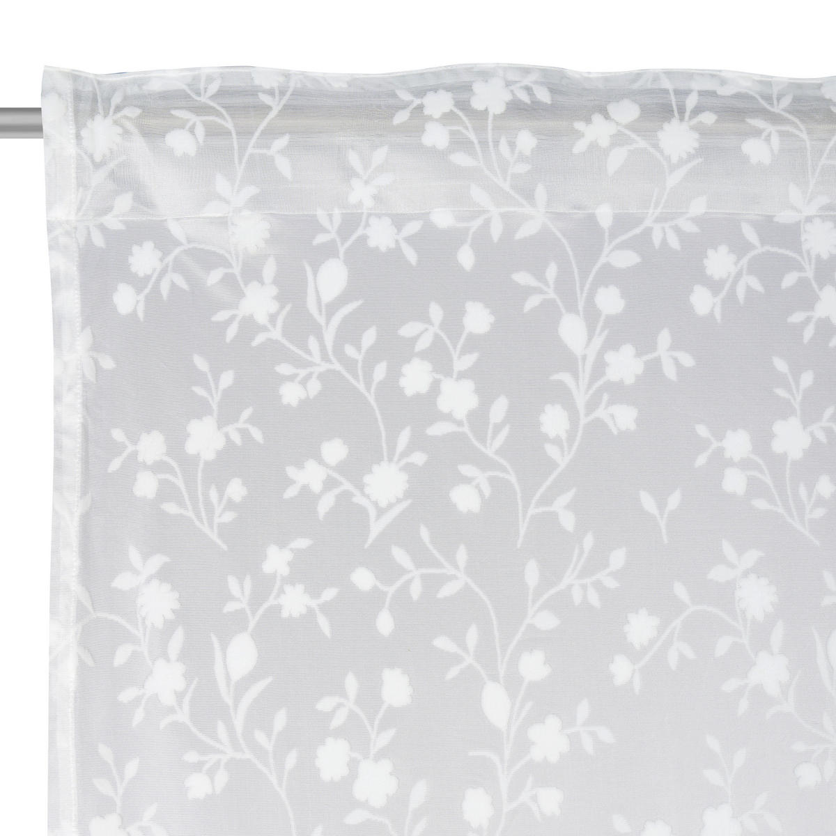 FERTIGVORHANG transparent  - Weiß, KONVENTIONELL, Textil (140/245cm) - Boxxx