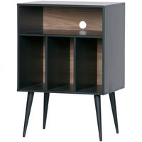 KOMMODE James  in 60/83/44 cm  - Walnussfarben/Schwarz, Design, Holz/Holzwerkstoff (60/83/44cm) - Livetastic