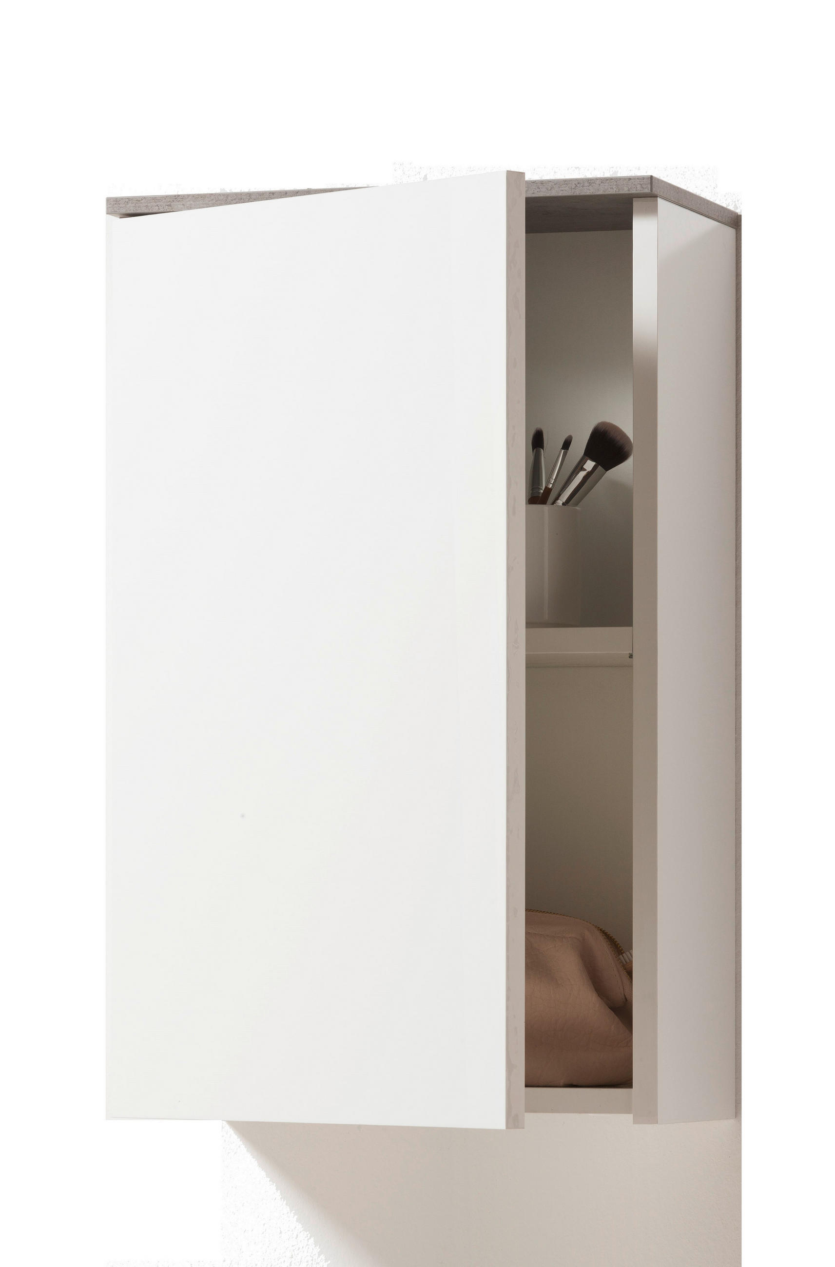 ZGORNJA OMARA 40/65/22 cm  - bela, Moderno, leseni material (40/65/22cm) - Xora