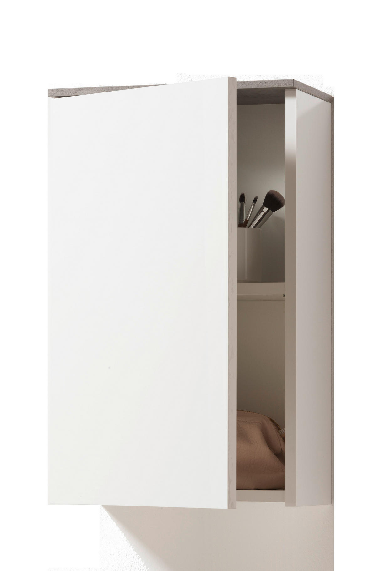 ZGORNJA OMARA 40/65/22 cm  - bela, Moderno, leseni material (40/65/22cm) - Xora