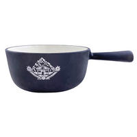 FONDUEPFANNE Heidi Cheese Line: Chalet  - Weiss/Schwarz, Basics, Metall (22/24,00/10,00cm) - Heidi Cheese Line