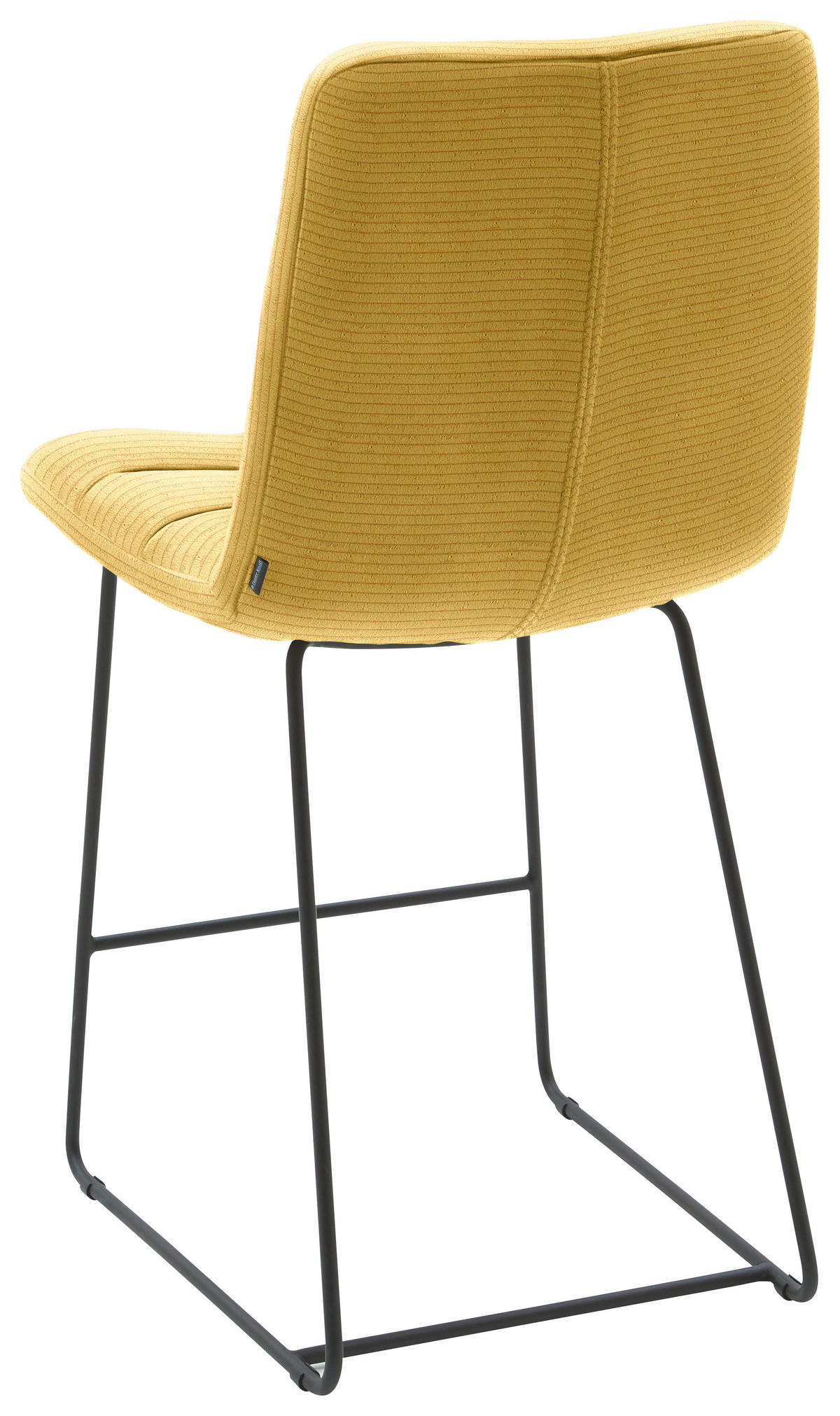 TRESENSTUHL in Gelb  - Gelb/Schwarz, Design, Textil/Metall (52/106/66cm) - Dieter Knoll
