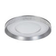 LED-DECKENLEUCHTE 40/9 cm   - Dunkelgrau/Transparent, Design, Kunststoff/Metall (40/9cm) - Novel