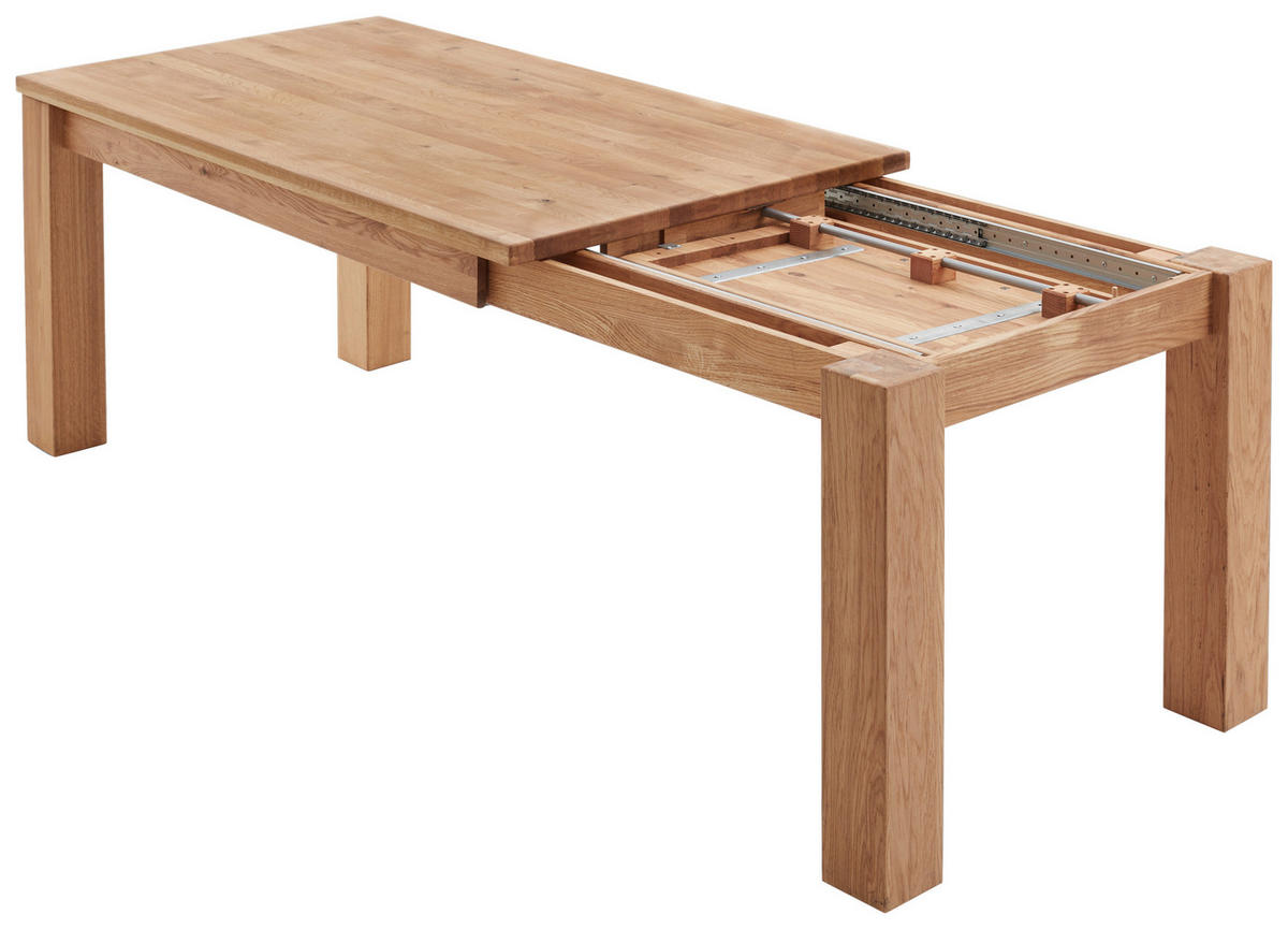 AUSZIEHTISCH Eichefarben rechteckig  ausziehbar  - Eichefarben, Basics, Holz (160-230/90/76cm) - Linea Natura