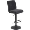 BARHOCKER in Metall, Textil Anthrazit, Schwarz  - Anthrazit/Schwarz, Design, Textil/Metall (44/102-124/57cm) - Boxxx