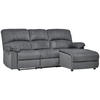ECKSOFA Grau Webstoff  - Schwarz/Grau, Basics, Kunststoff/Textil (216/159cm) - P & B