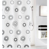 ZUHANYFÜGGÖNY 180/200 cm  - fekete/fehér, Trend, textil (180/200cm) - Kleine Wolke