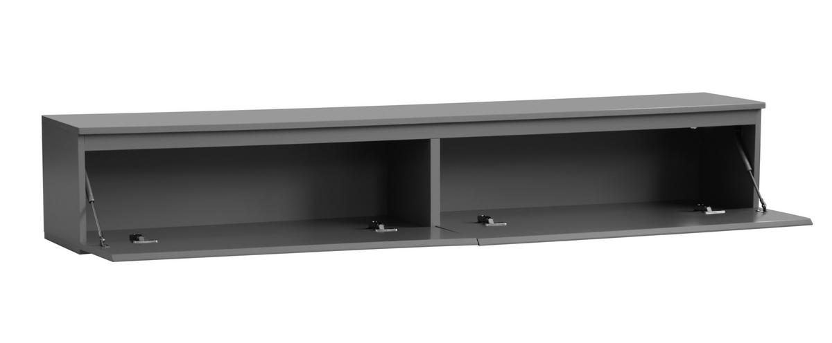 NÍZKÁ KOMODA, šedá, 180/30/33 cm - šedá, Design, kompozitní dřevo (180/30/33cm) - Boxxx