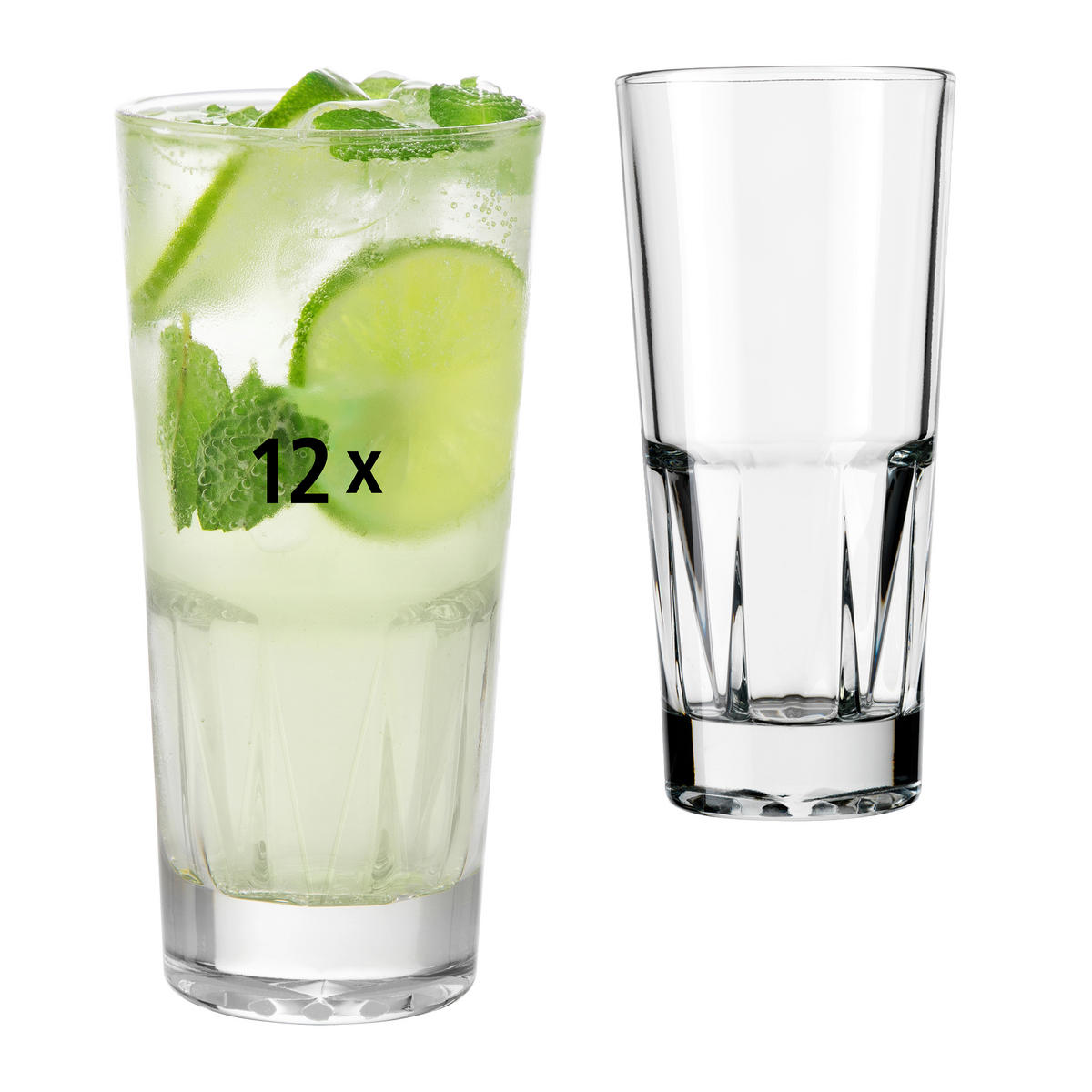 GLÄSERSET GALLERY  12-teilig  - Klar, Basics, Glas (8/16,5cm)