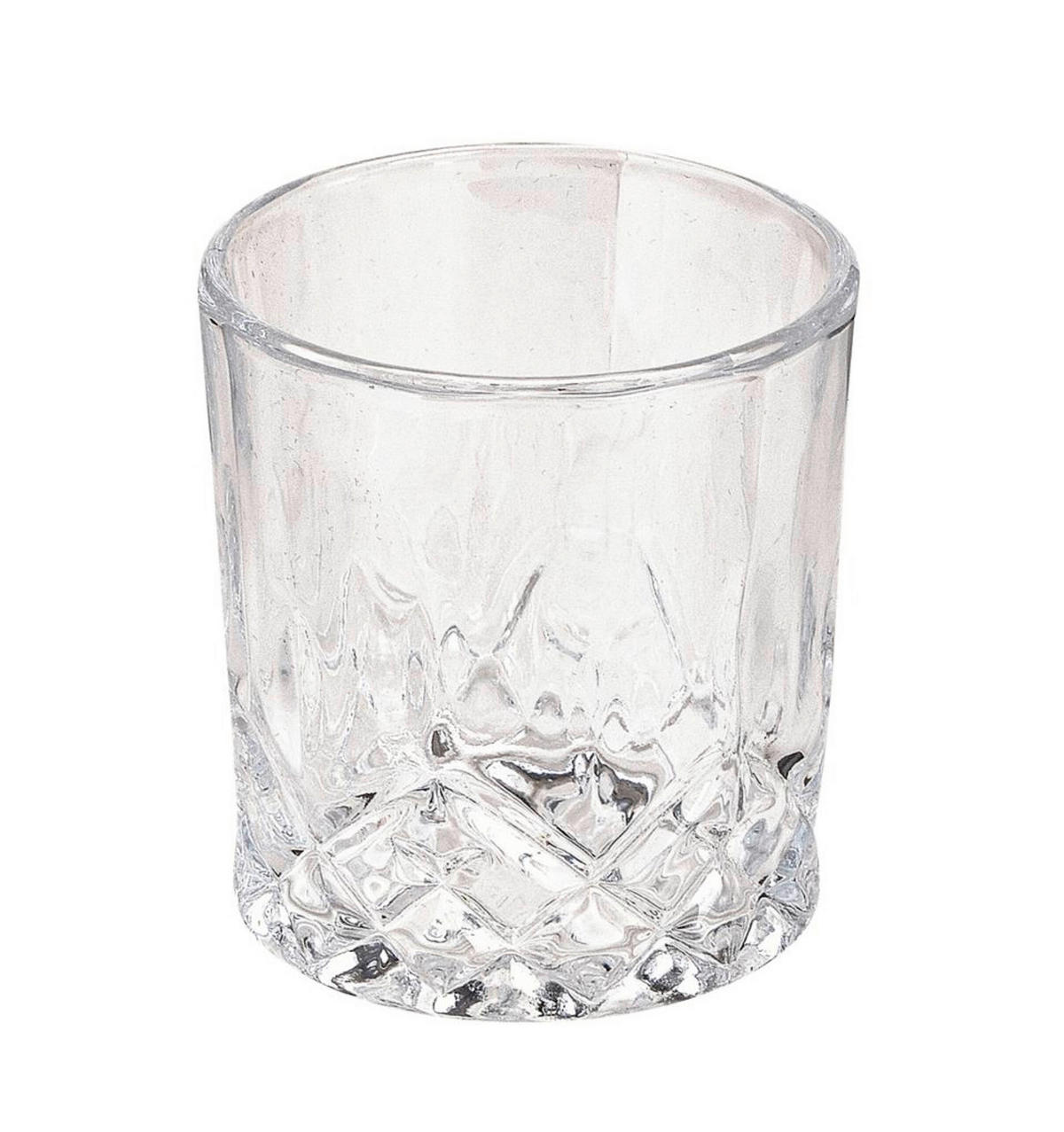 SET ČAŠA ZA VISKI  12 delova   - prozirna/braon, Osnovno, kamen/staklo (55/52/25cm)