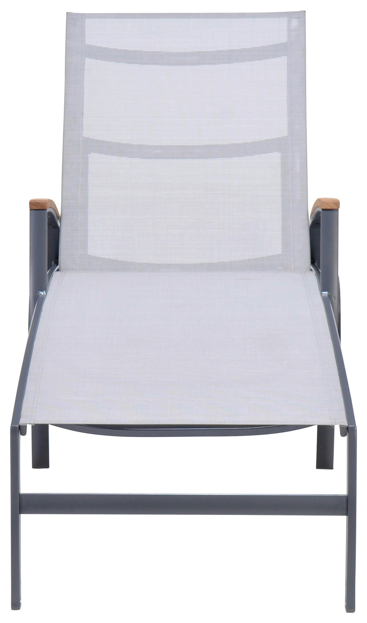 GARTENLIEGE 78/103/180 cm Eukalyptusholz  - Hellgrau/Grau, Design, Holz/Textil (78/103/180cm) - Ambia Garden