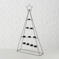 WINDLICHT  - Schwarz, Basics, Metall (38,8/11/70cm) - X-Mas