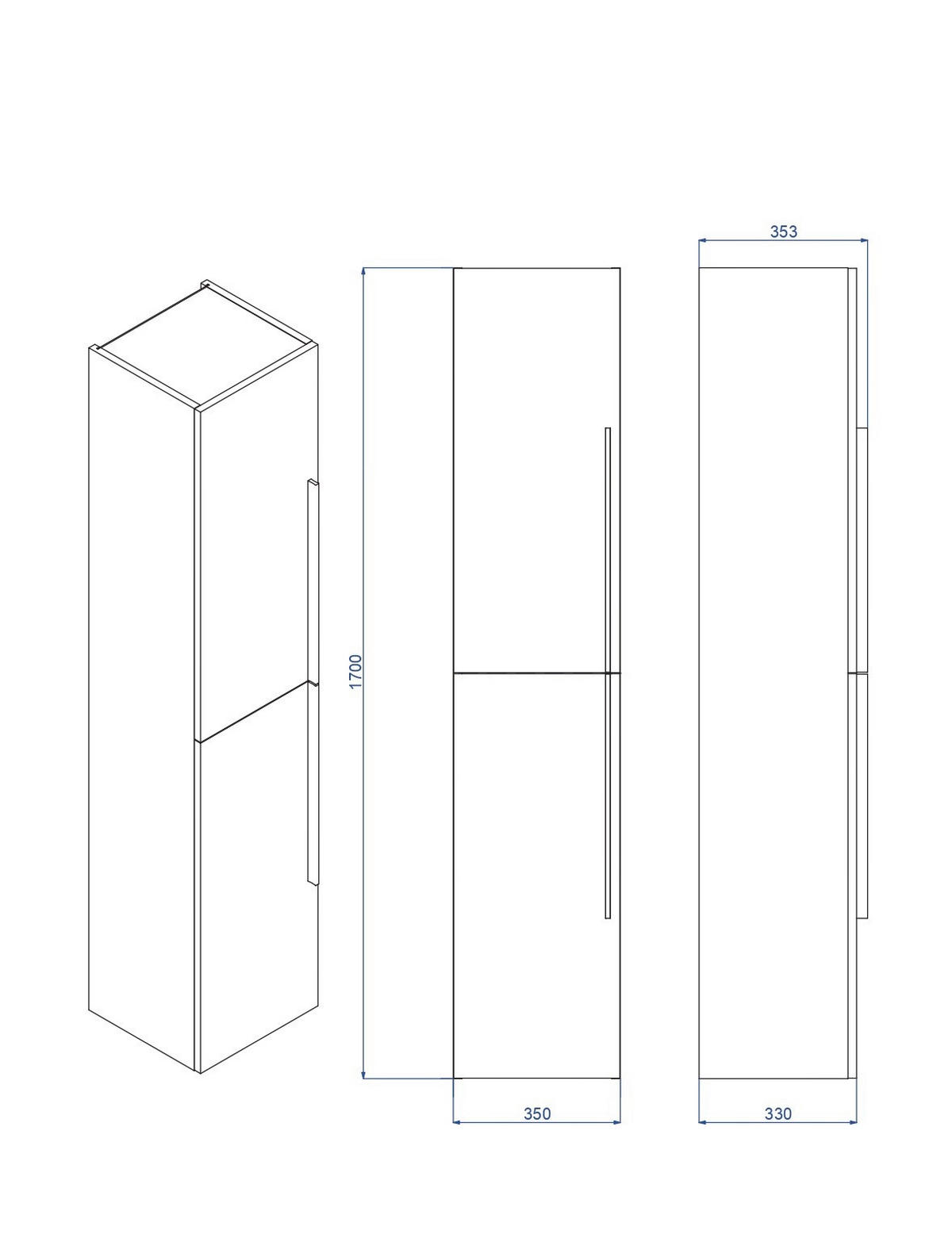 STRANSKA OMARA 35/170/33 cm  - Basics (35/170/33cm) - Xora