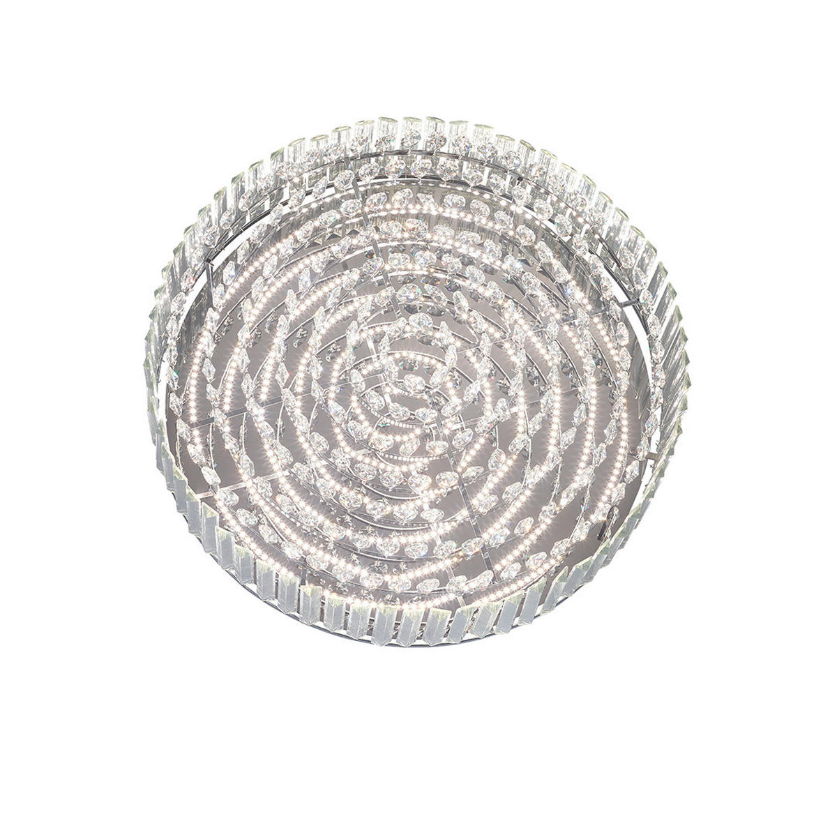 LED-DECKENLEUCHTE Royal 60/15 cm   - Chromfarben, LIFESTYLE, Metall (60/15cm) - Hell