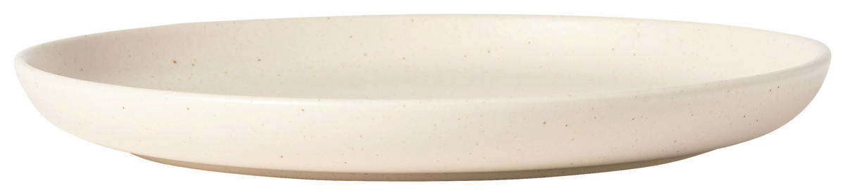 DESSERTTELLERSET Creme, Waldgrün 4-teilig 22 cm PACIFICA  - Waldgrün/Creme, Basics, Keramik (22cm) - Costa Nova