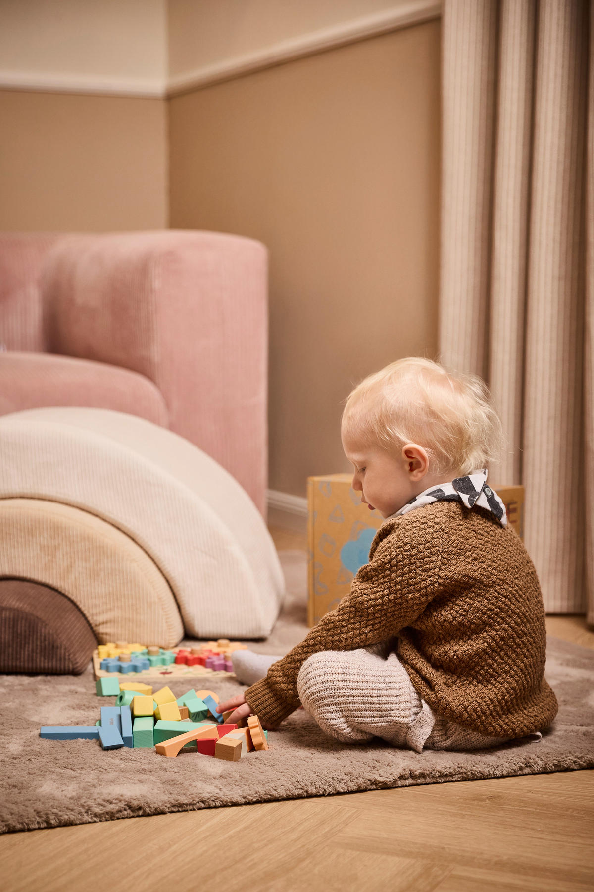 BABYBOX GESCHICKLICHKEIT - Multicolor/Hellblau, Basics, Holz/Papier