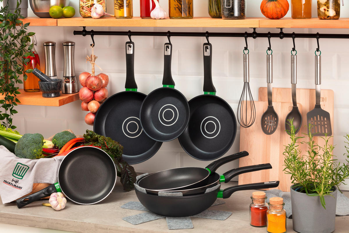 PFANNENWENDER  - Silberfarben/Grau, Design, Kunststoff/Metall (31cm) - Chefkoch+Fackelmann