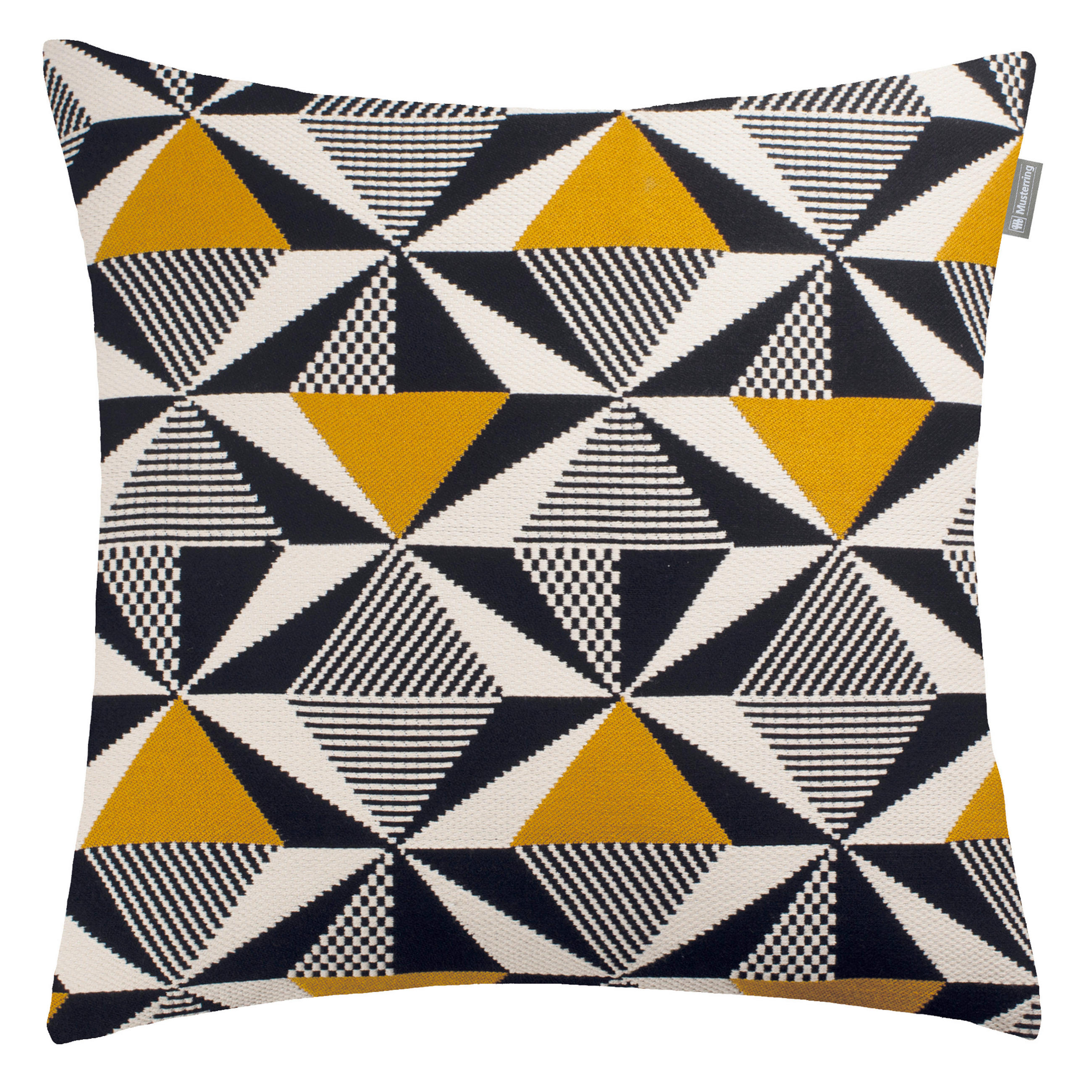 KISSENHÜLLE MR-PRISM 45/45 cm  - Gelb/Schwarz, Basics, Textil (45/45cm) - Musterring