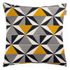 KISSENHÜLLE MR-PRISM 45/45 cm  - Gelb/Schwarz, Basics, Textil (45/45cm) - Musterring