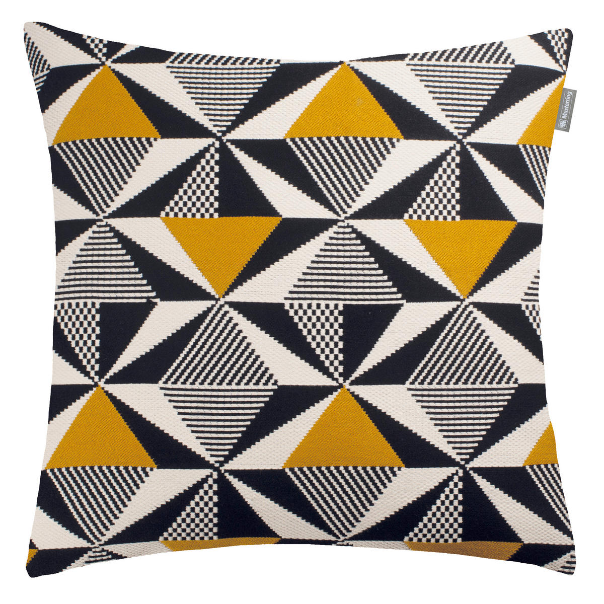 KISSENHÜLLE MR-PRISM 45/45 cm  - Gelb/Schwarz, Basics, Textil (45/45cm) - Musterring