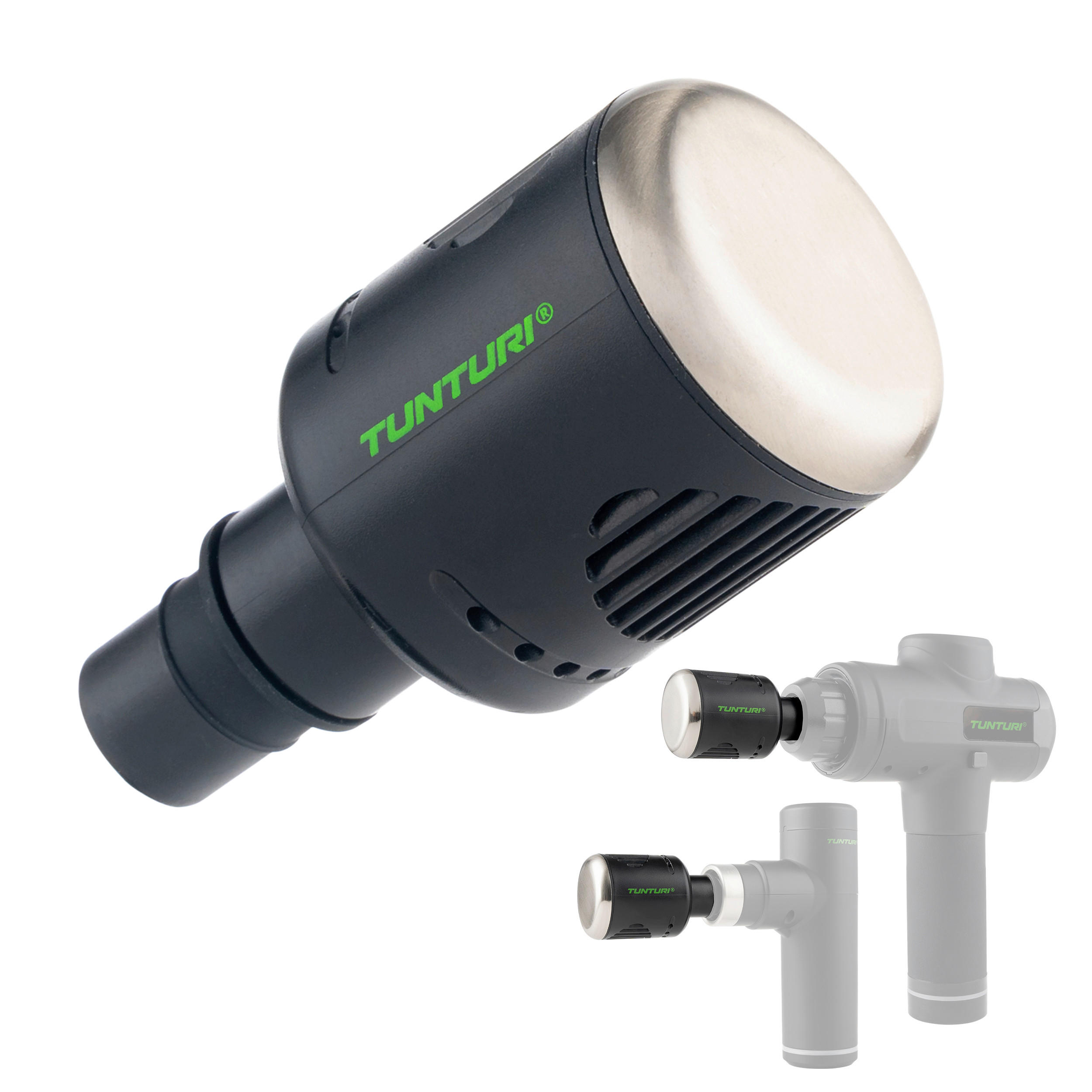 AUFSATZ FÜR MASSAGEPISTOLE - Schwarz, KONVENTIONELL, Kunststoff (4,5/4,5/9,1cm)