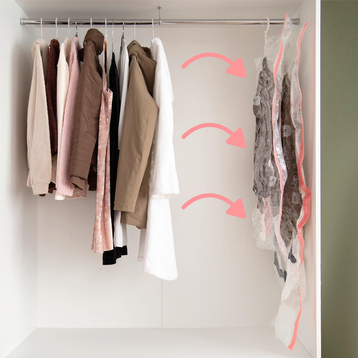 TAŠKA NA USCHOVÁNÍ - průhledné, Lifestyle, plast (70/145cm)