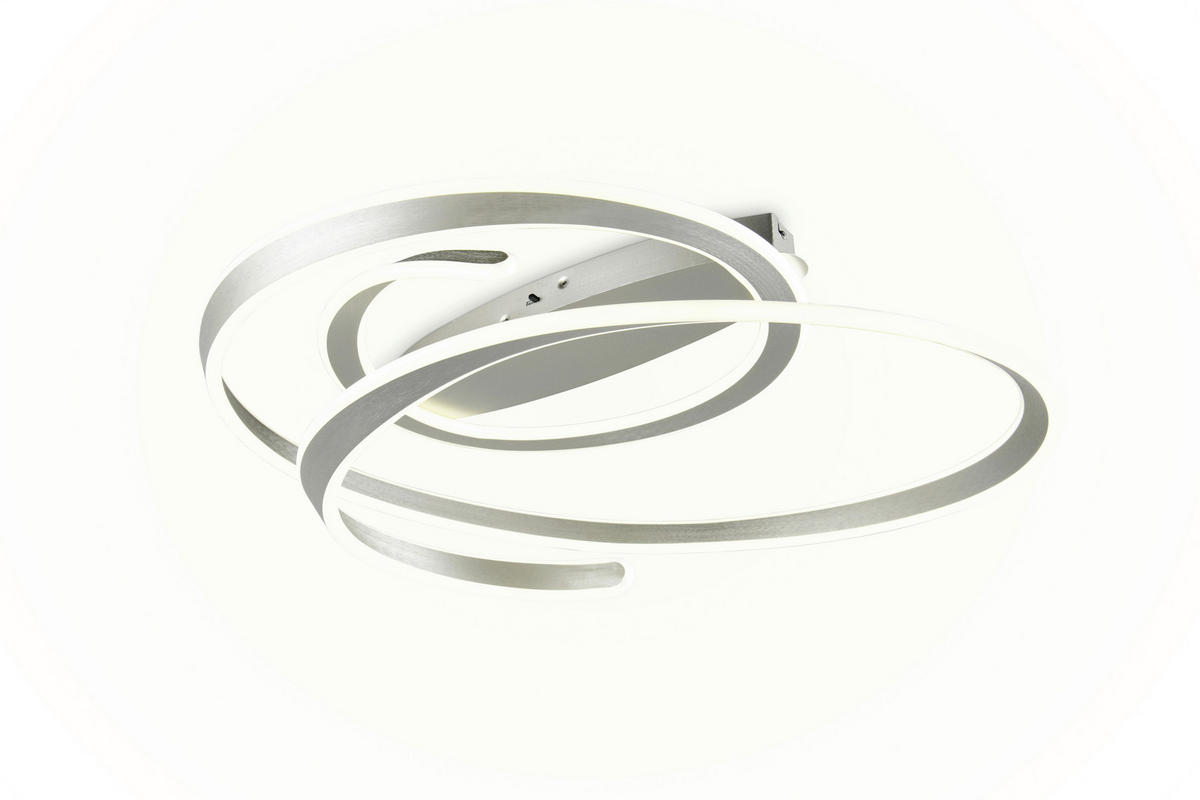 LED-DECKENLEUCHTE Arlington  - Nickelfarben, Design, Metall (80/22/60cm)
