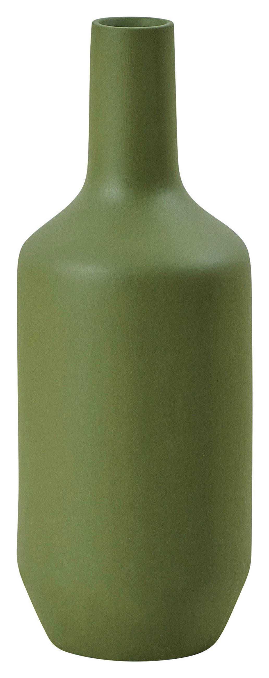 VAZA  keramika  - zelena, Basics, keramika (15/40/15cm) - Leonardo