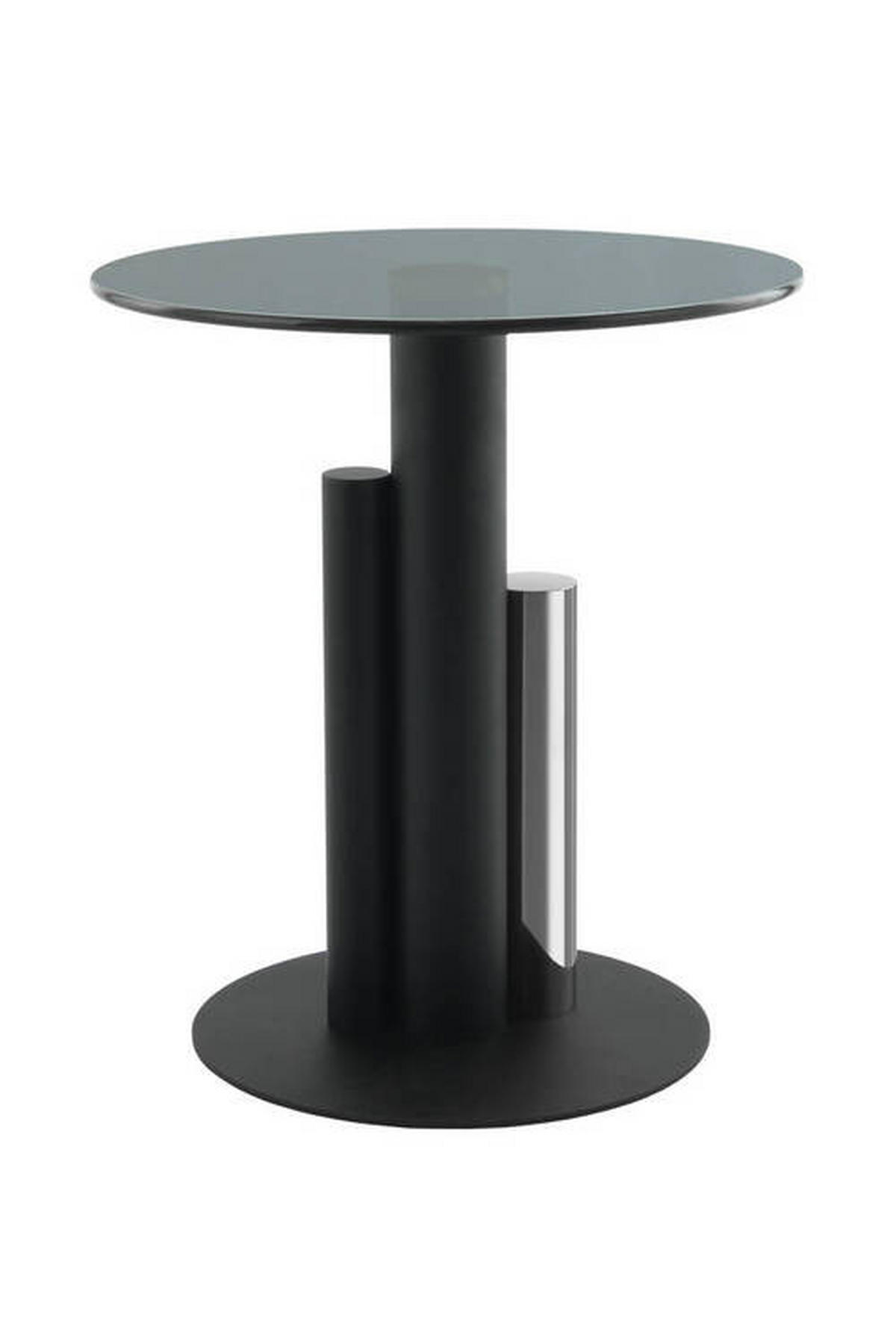 BEISTELLTISCH in Metall, Glas 46/46/52 cm  - Silberfarben, Modern, Glas/Metall (46/46/52cm) - Kayoom