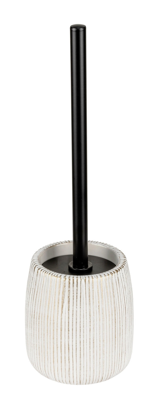 WC-BÜRSTENGARNITUR - Goldfarben/Schwarz, Basics, Keramik/Kunststoff (12/38/12cm) - Schöner Wohnen