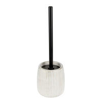 WC-BÜRSTENGARNITUR - Goldfarben/Schwarz, Basics, Keramik/Kunststoff (12/38/12cm) - Schöner Wohnen