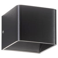 LED-WANDLEUCHTE - Schwarz, Design, Metall (10/10/8cm) - Fischer & Honsel